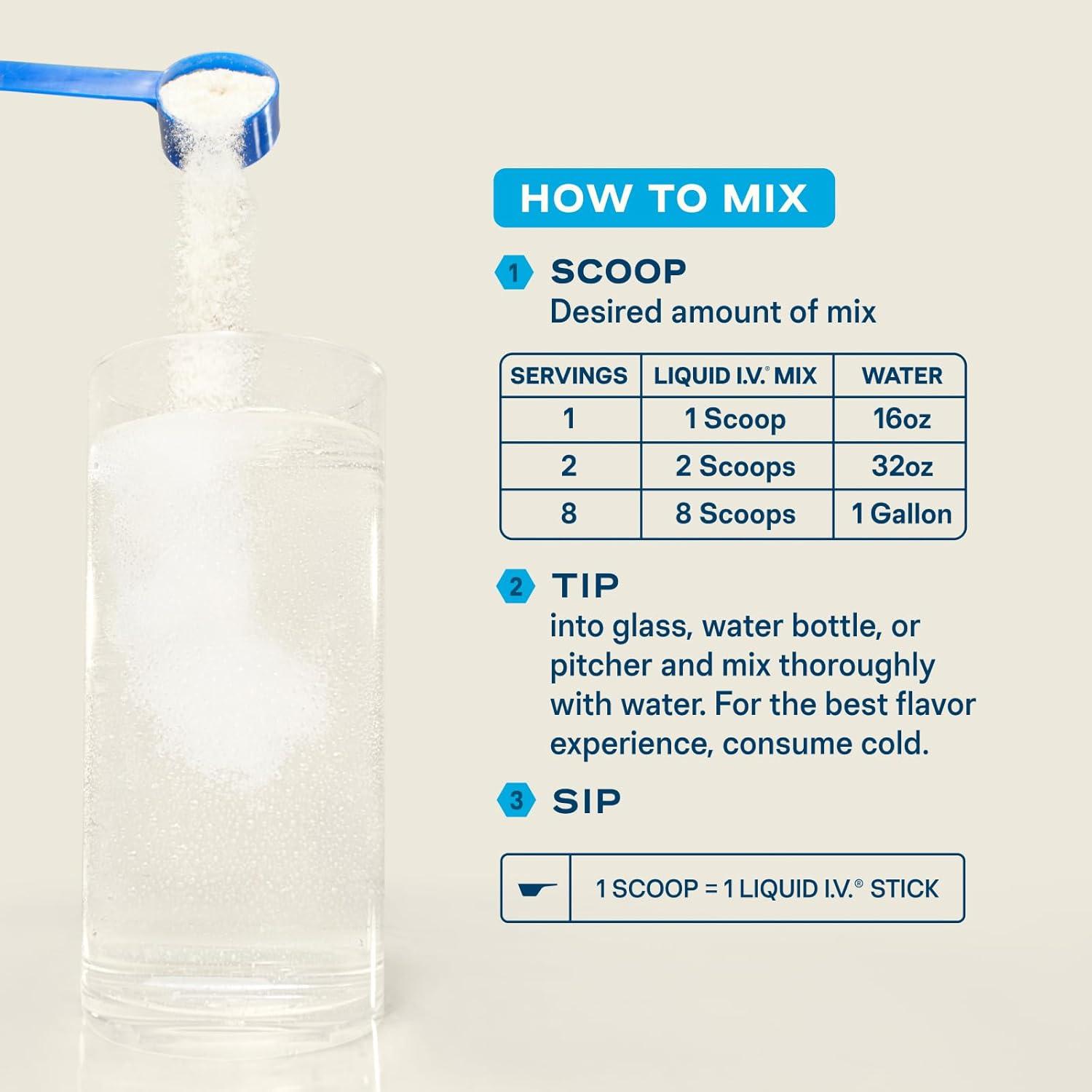 imageLiquid IV Hydration Multiplier Strawberry Electrolyte Powder Drink Mix 1 Tub 30 ServingsLemon Lime