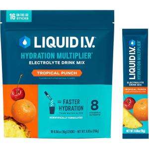 Liquid I.V.® Hydration Multiplier – Grapefruit | Electrolyte Powder Drink Mix | 1 Pack (16 Servings)(Tropical Punch)