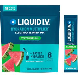Liquid I.V.® Hydration Multiplier – Grapefruit | Electrolyte Powder Drink Mix | 1 Pack (16 Servings)(Watermelon)